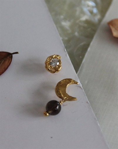  Stine A - Petit Claire Du Lune Single Ørering - Mocha/Guldfarvet